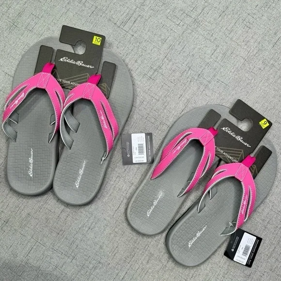Eddie Bauer Pink Sandals Break Point Flip Flops 7 8 9 10 NWT - Picture 7 of 15